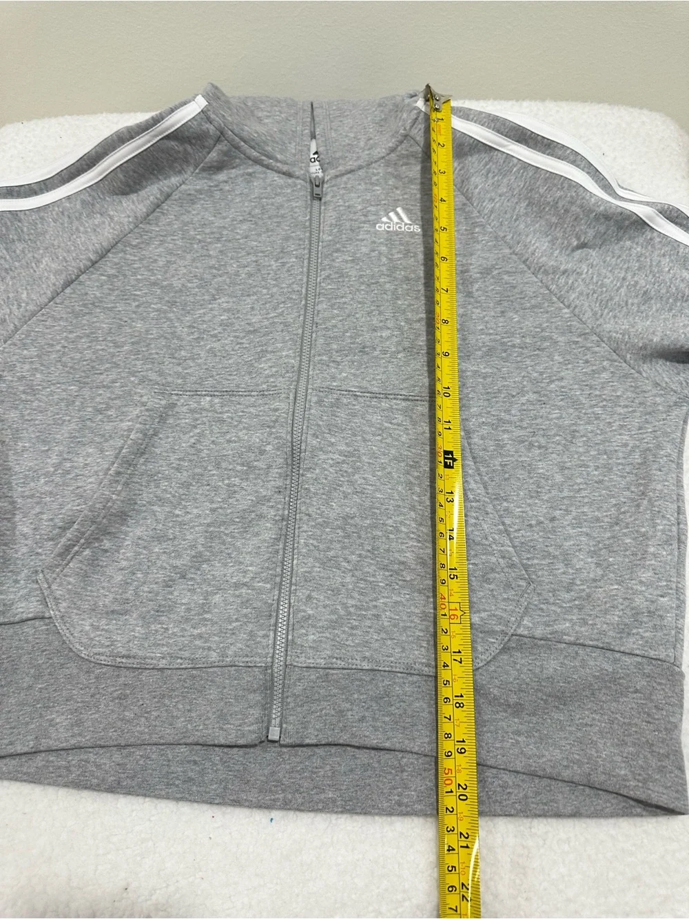 Girl’s Gray Adidas Sweatshirt/Hoodie